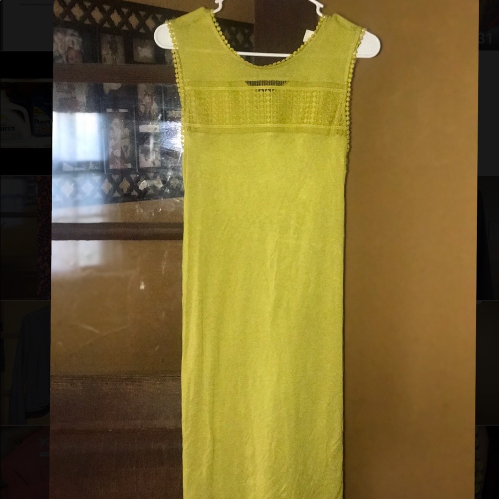 H&M Medium Midi Dress - Lime Green